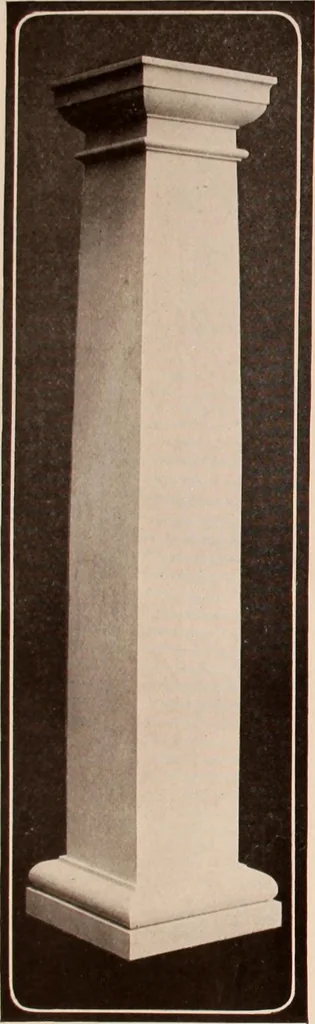 An illustration from Koll's patent lock-joint staved and turned columns., 1913, leaf 26