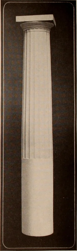 An illustration from Koll's patent lock-joint staved and turned columns., 1913, leaf 27