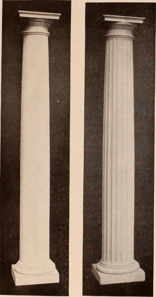 An illustration from Koll's patent lock-joint staved and turned columns., 1913, leaf 29