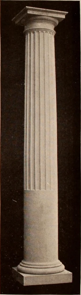 An illustration from Koll's patent lock-joint staved and turned columns., 1913, leaf 29