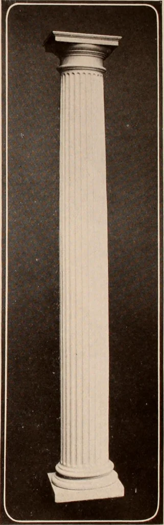 An illustration from Koll's patent lock-joint staved and turned columns., 1913, leaf 30