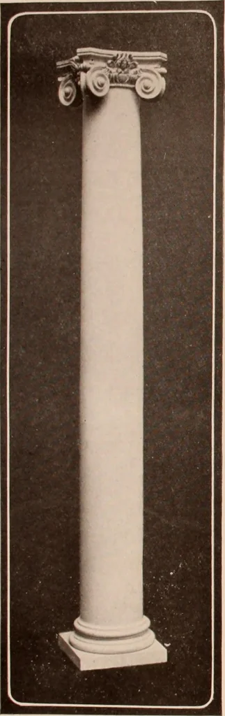 An illustration from Koll's patent lock-joint staved and turned columns., 1913, leaf 32