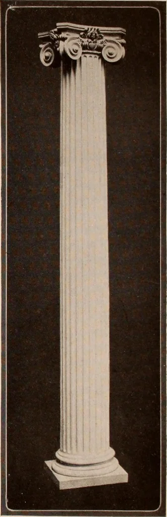 An illustration from Koll's patent lock-joint staved and turned columns., 1913, leaf 32