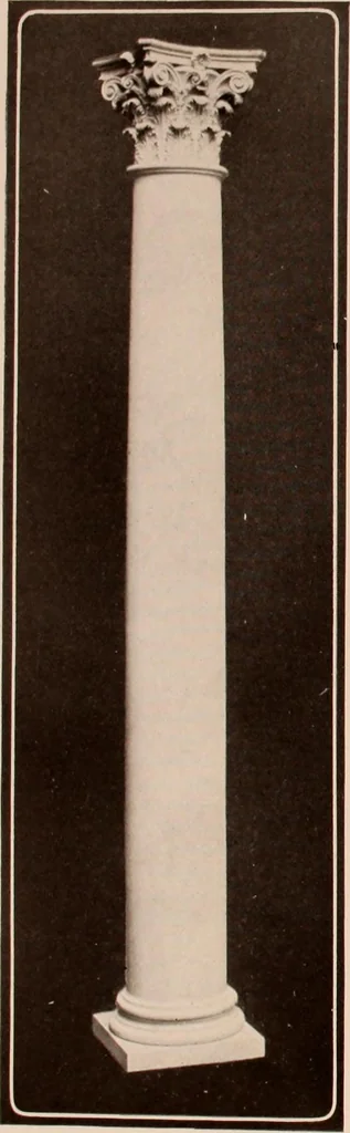 An illustration from Koll's patent lock-joint staved and turned columns., 1913, leaf 33