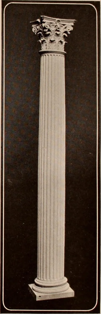 An illustration from Koll's patent lock-joint staved and turned columns., 1913, leaf 33
