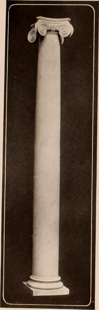 An illustration from Koll's patent lock-joint staved and turned columns., 1913, leaf 35