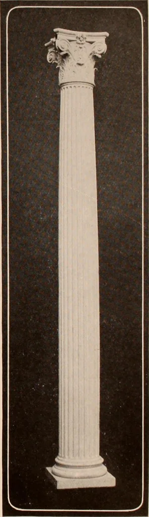 An illustration from Koll's patent lock-joint staved and turned columns., 1913, leaf 38
