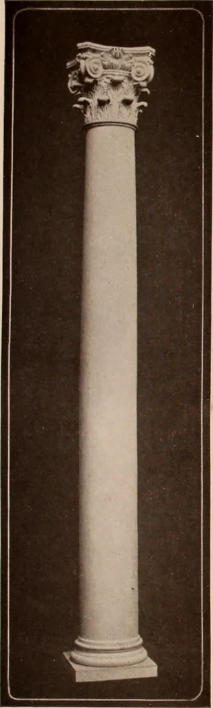 An illustration from Koll's patent lock-joint staved and turned columns., 1913, leaf 40