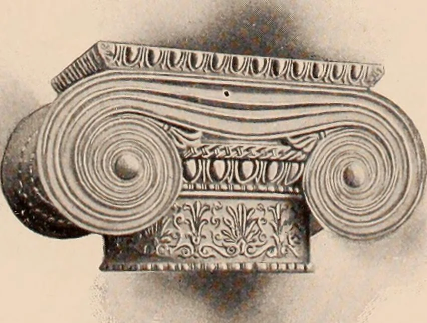 An illustration from Koll's patent lock-joint staved and turned columns., 1913, leaf 46