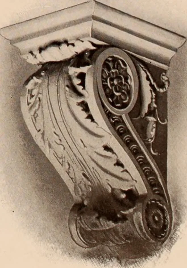 An illustration from Koll's patent lock-joint staved and turned columns., 1913, leaf 47