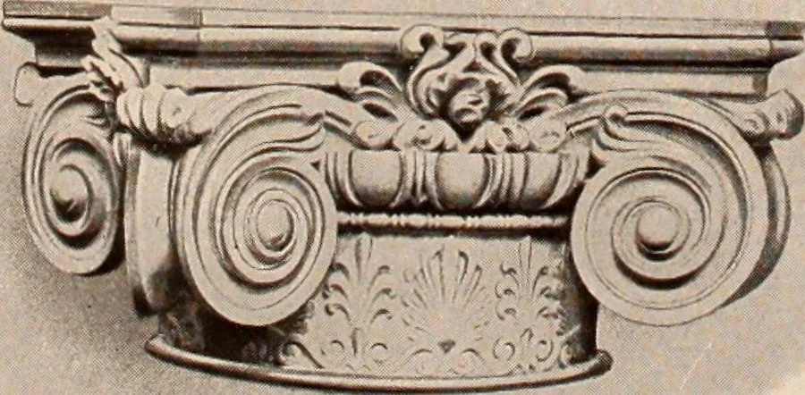 An illustration from Koll's patent lock-joint staved and turned columns., 1913, leaf 48