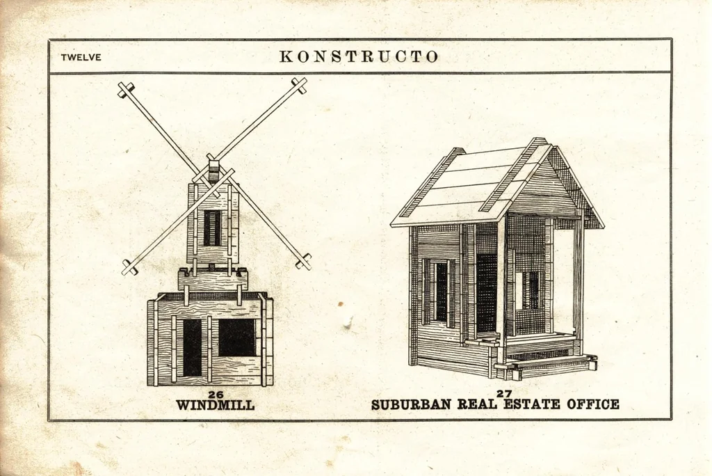 An illustration from Konstructo building blocks., 1918, leaf 11