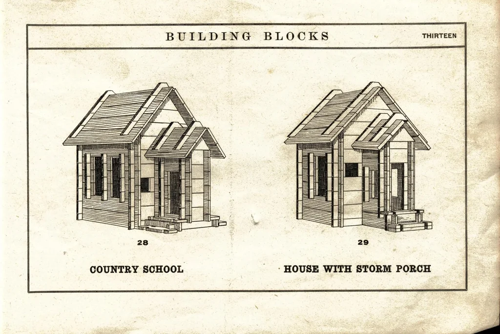 An illustration from Konstructo building blocks., 1918, leaf 12