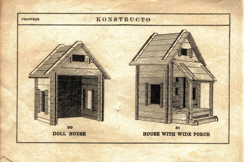 An illustration from Konstructo building blocks., 1918, leaf 13