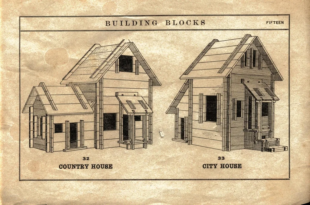 An illustration from Konstructo building blocks., 1918, leaf 14
