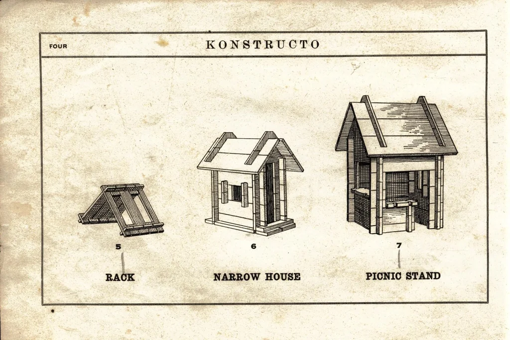 An illustration from Konstructo building blocks., 1918, leaf 3