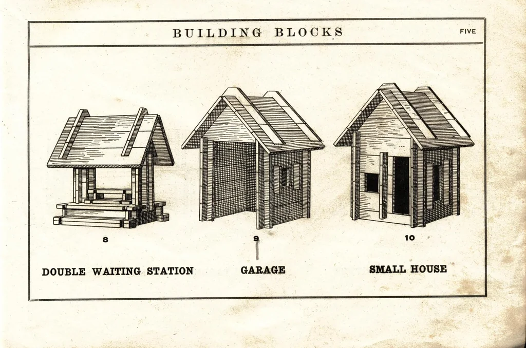 An illustration from Konstructo building blocks., 1918, leaf 4