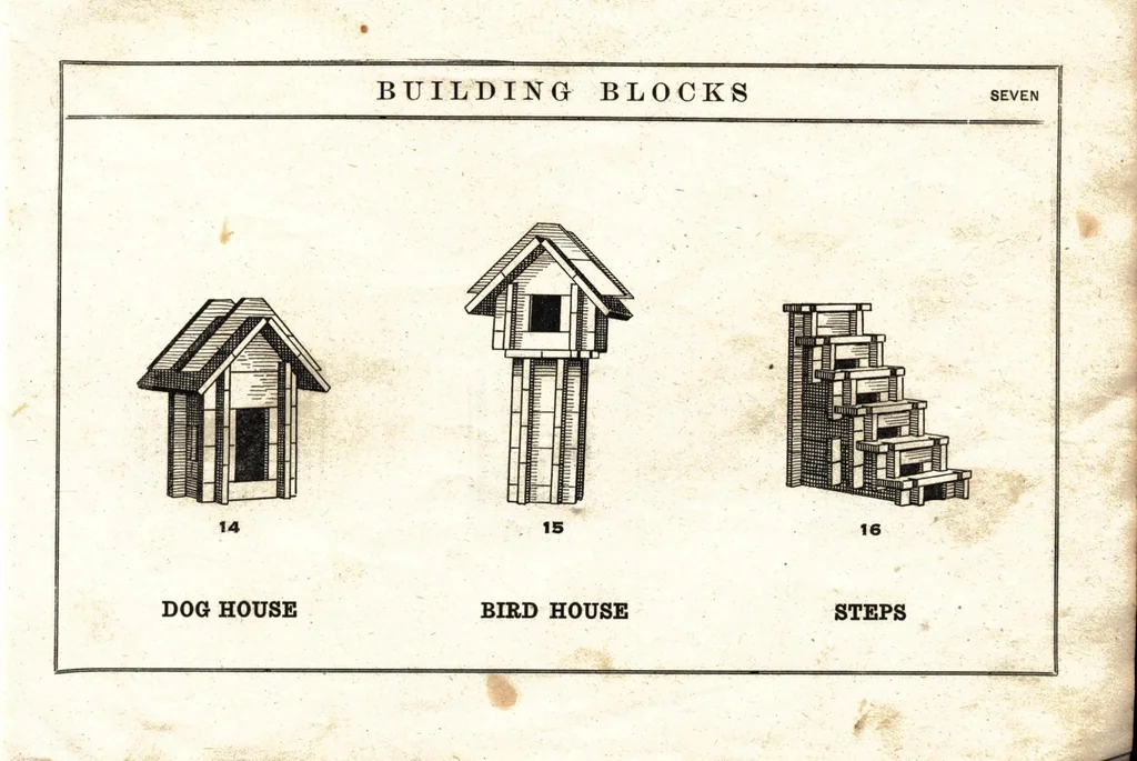 An illustration from Konstructo building blocks., 1918, leaf 6