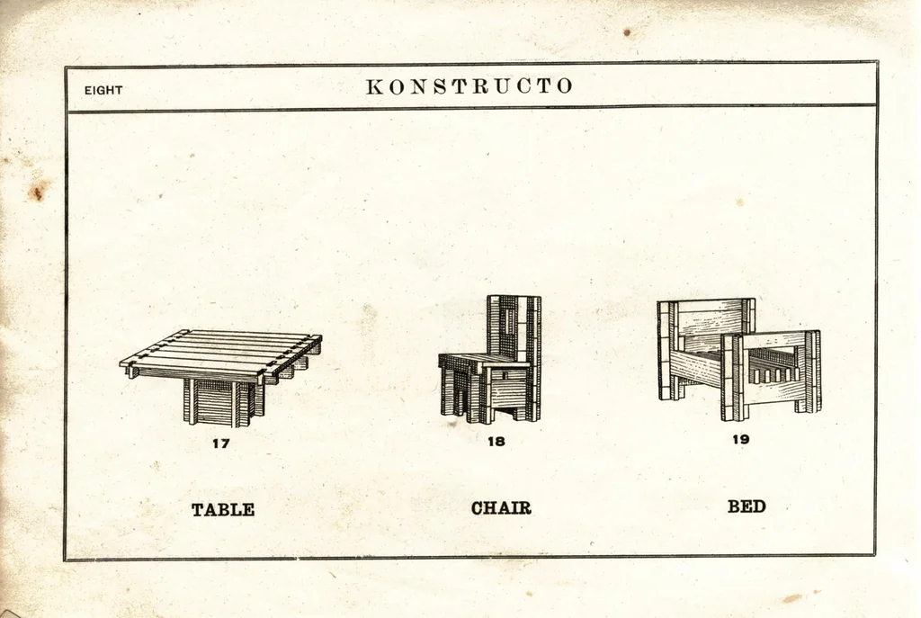 An illustration from Konstructo building blocks., 1918, leaf 7