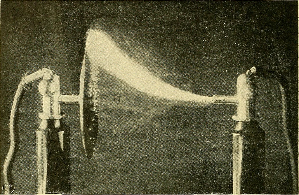 An illustration from Konstruktion, Bau und Betrieb von Funkeninduktoren und deren Anwendung, mit besonderer Berücksichtigung der Röntgenstrahlen-Technik, 1904, leaf 101