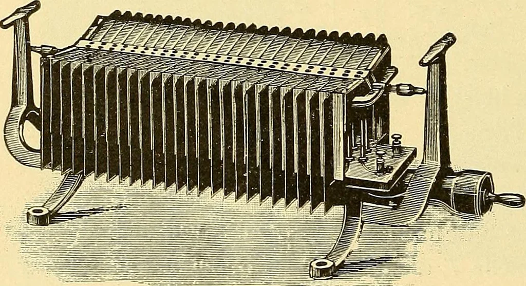 An illustration from Konstruktion, Bau und Betrieb von Funkeninduktoren und deren Anwendung, mit besonderer Berücksichtigung der Röntgenstrahlen-Technik, 1904, leaf 133
