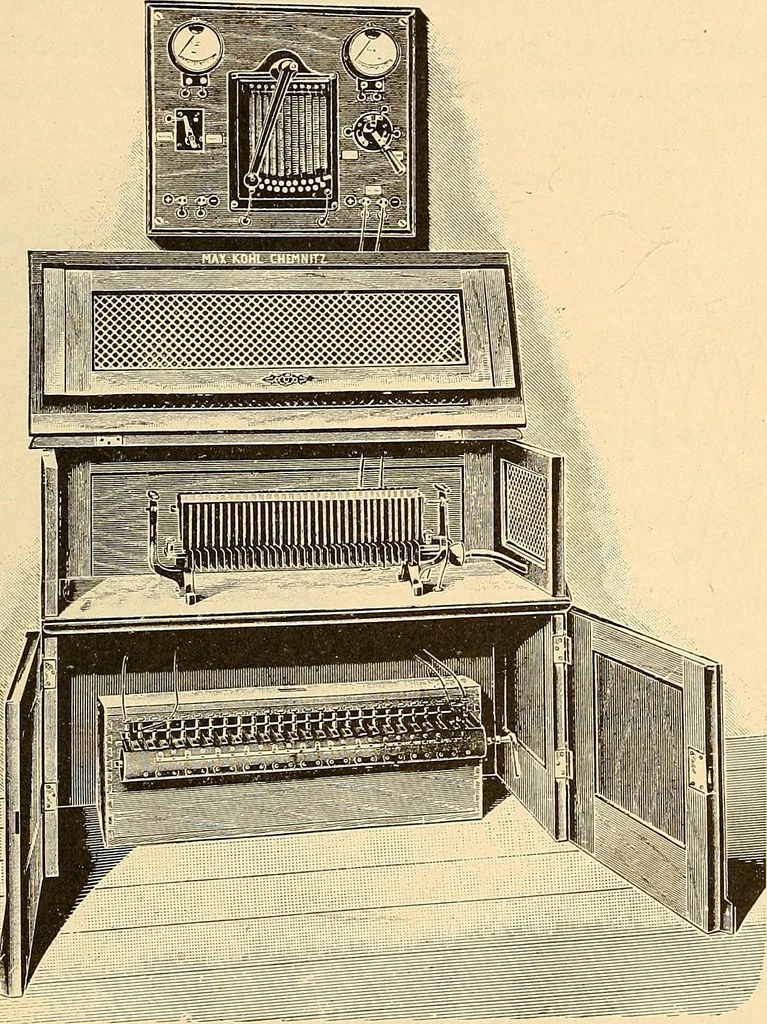 An illustration from Konstruktion, Bau und Betrieb von Funkeninduktoren und deren Anwendung, mit besonderer Berücksichtigung der Röntgenstrahlen-Technik, 1904, leaf 134