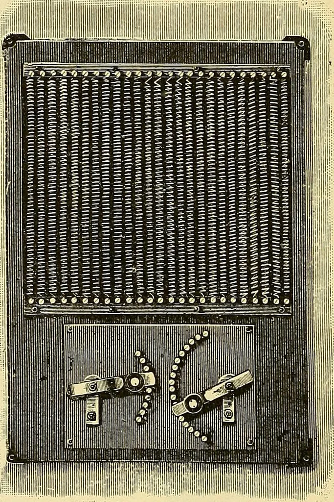An illustration from Konstruktion, Bau und Betrieb von Funkeninduktoren und deren Anwendung, mit besonderer Berücksichtigung der Röntgenstrahlen-Technik, 1904, leaf 135