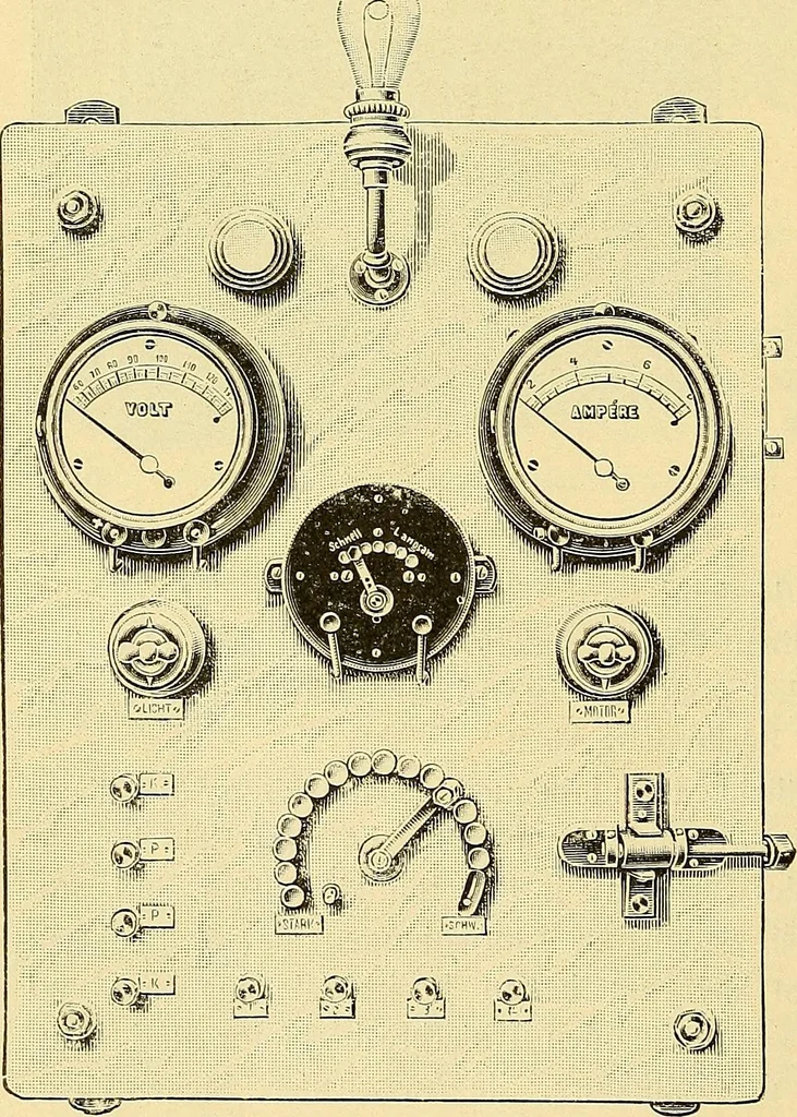An illustration from Konstruktion, Bau und Betrieb von Funkeninduktoren und deren Anwendung, mit besonderer Berücksichtigung der Röntgenstrahlen-Technik, 1904, leaf 145