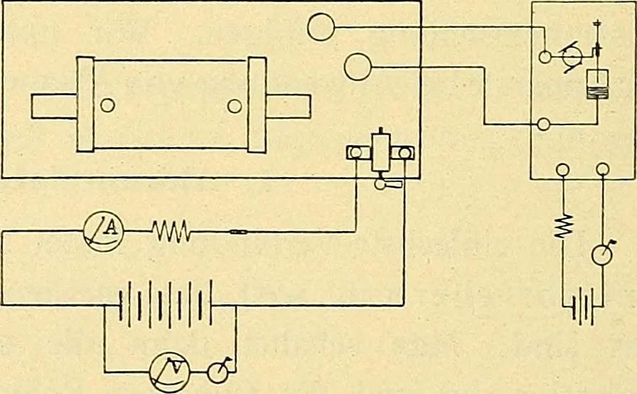 An illustration from Konstruktion, Bau und Betrieb von Funkeninduktoren und deren Anwendung, mit besonderer Berücksichtigung der Röntgenstrahlen-Technik, 1904, leaf 155