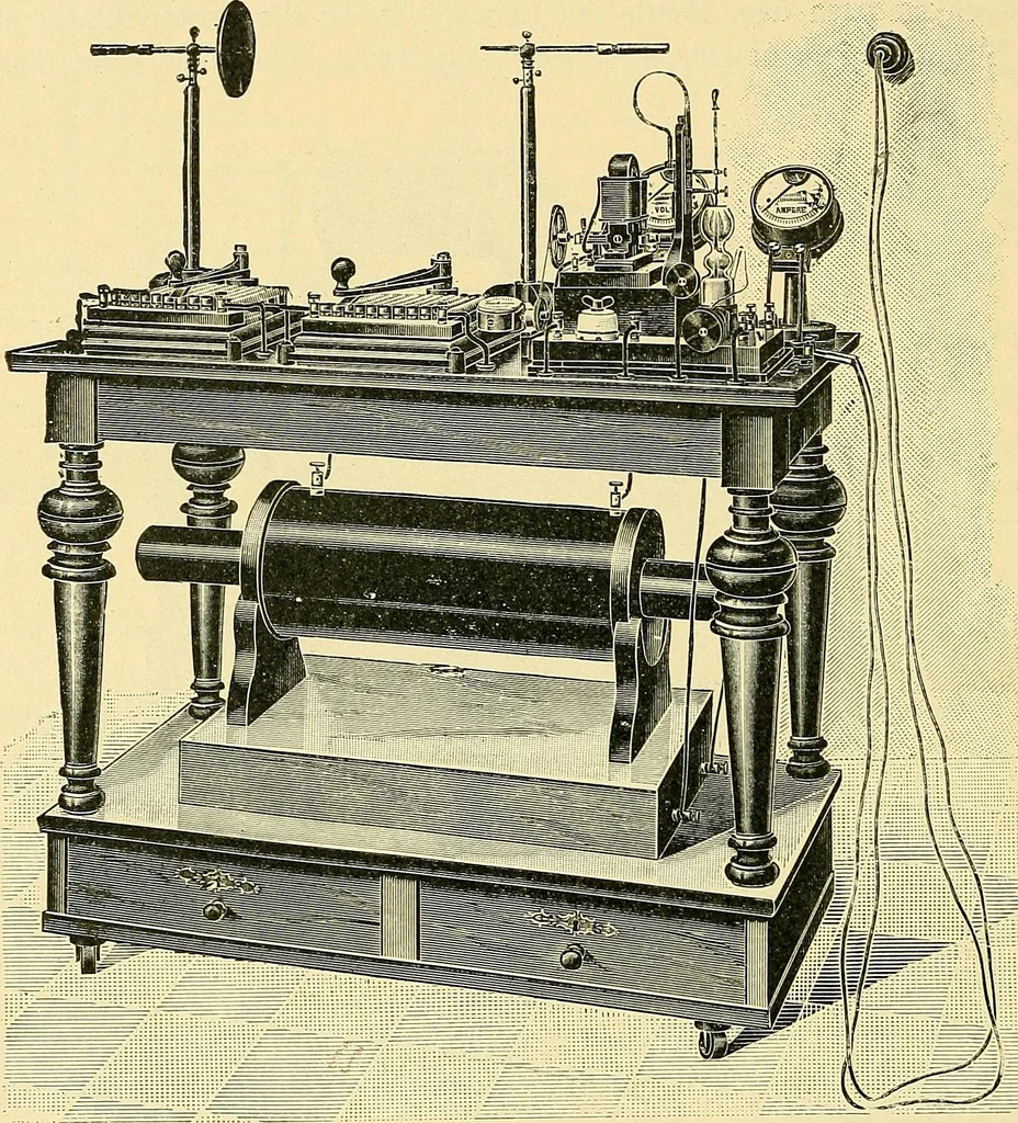 An illustration from Konstruktion, Bau und Betrieb von Funkeninduktoren und deren Anwendung, mit besonderer Berücksichtigung der Röntgenstrahlen-Technik, 1904, leaf 161