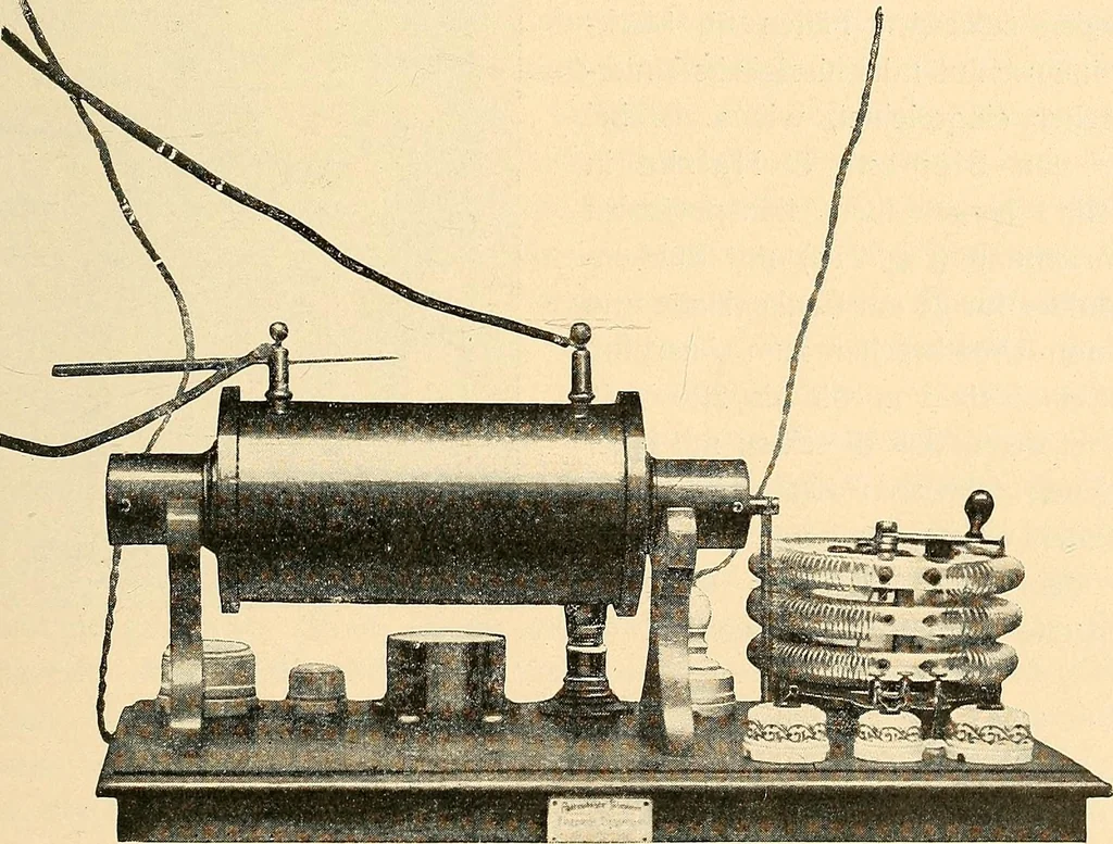 An illustration from Konstruktion, Bau und Betrieb von Funkeninduktoren und deren Anwendung, mit besonderer Berücksichtigung der Röntgenstrahlen-Technik, 1904, leaf 166