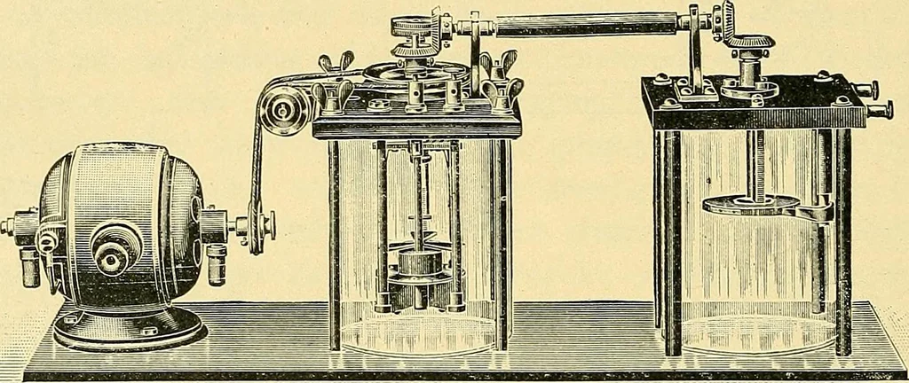 An illustration from Konstruktion, Bau und Betrieb von Funkeninduktoren und deren Anwendung, mit besonderer Berücksichtigung der Röntgenstrahlen-Technik, 1904, leaf 187