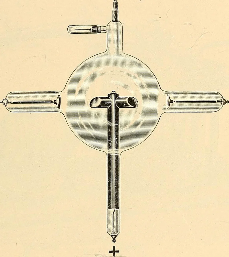 An illustration from Konstruktion, Bau und Betrieb von Funkeninduktoren und deren Anwendung, mit besonderer Berücksichtigung der Röntgenstrahlen-Technik, 1904, leaf 192