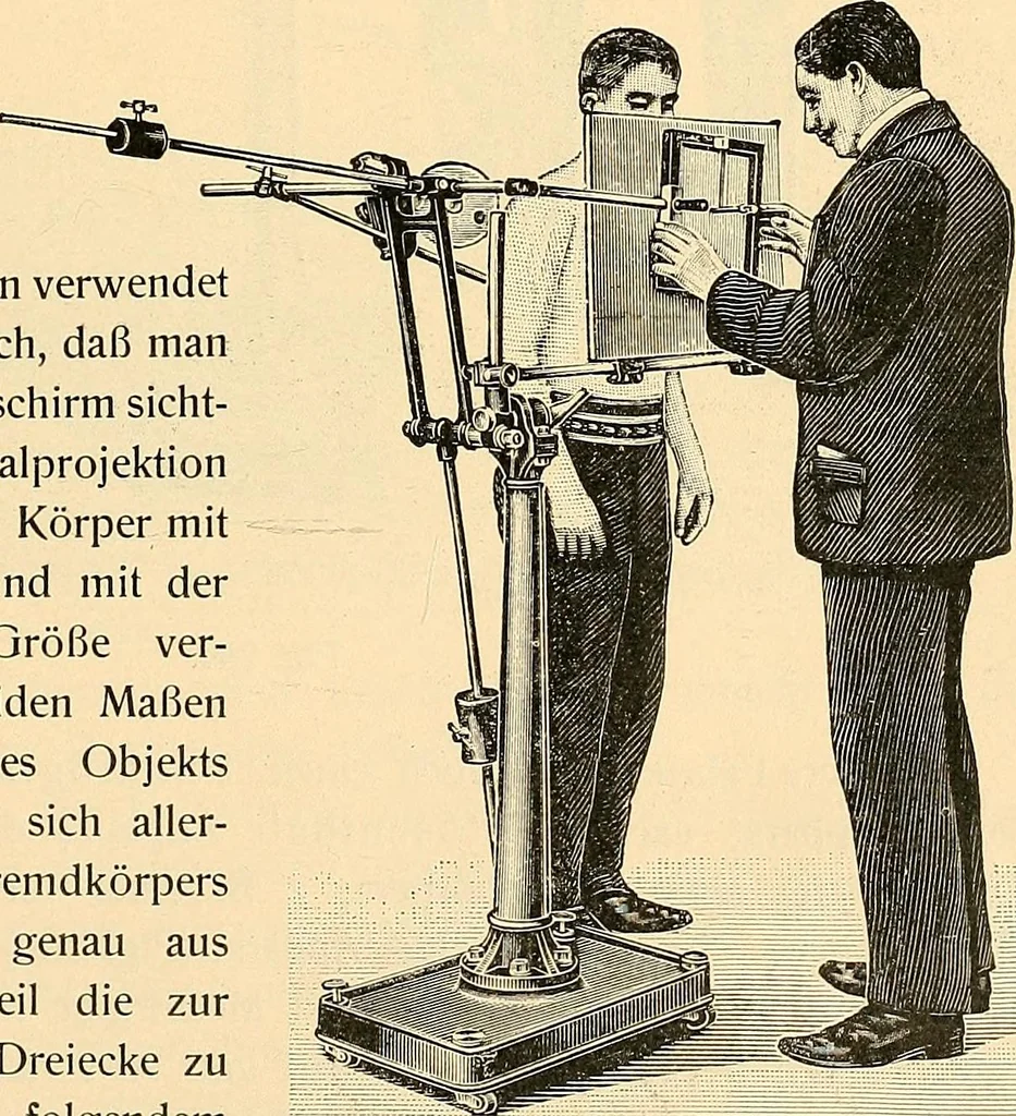 An illustration from Konstruktion, Bau und Betrieb von Funkeninduktoren und deren Anwendung, mit besonderer Berücksichtigung der Röntgenstrahlen-Technik, 1904, leaf 202