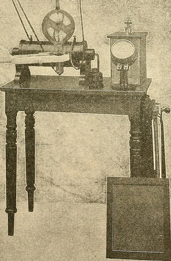 An illustration from Konstruktion, Bau und Betrieb von Funkeninduktoren und deren Anwendung, mit besonderer Berücksichtigung der Röntgenstrahlen-Technik, 1904, leaf 226