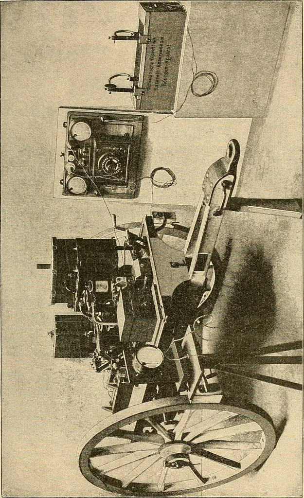 An illustration from Konstruktion, Bau und Betrieb von Funkeninduktoren und deren Anwendung, mit besonderer Berücksichtigung der Röntgenstrahlen-Technik, 1904, leaf 234