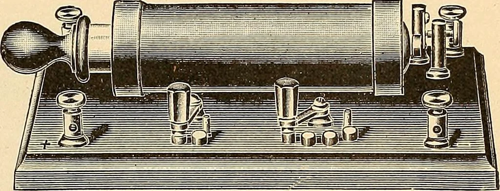 An illustration from Konstruktion, Bau und Betrieb von Funkeninduktoren und deren Anwendung, mit besonderer Berücksichtigung der Röntgenstrahlen-Technik, 1904, leaf 24