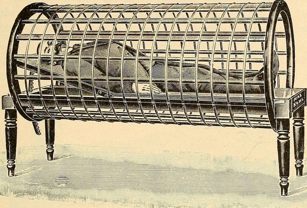 An illustration from Konstruktion, Bau und Betrieb von Funkeninduktoren und deren Anwendung, mit besonderer Berücksichtigung der Röntgenstrahlen-Technik, 1904, leaf 242