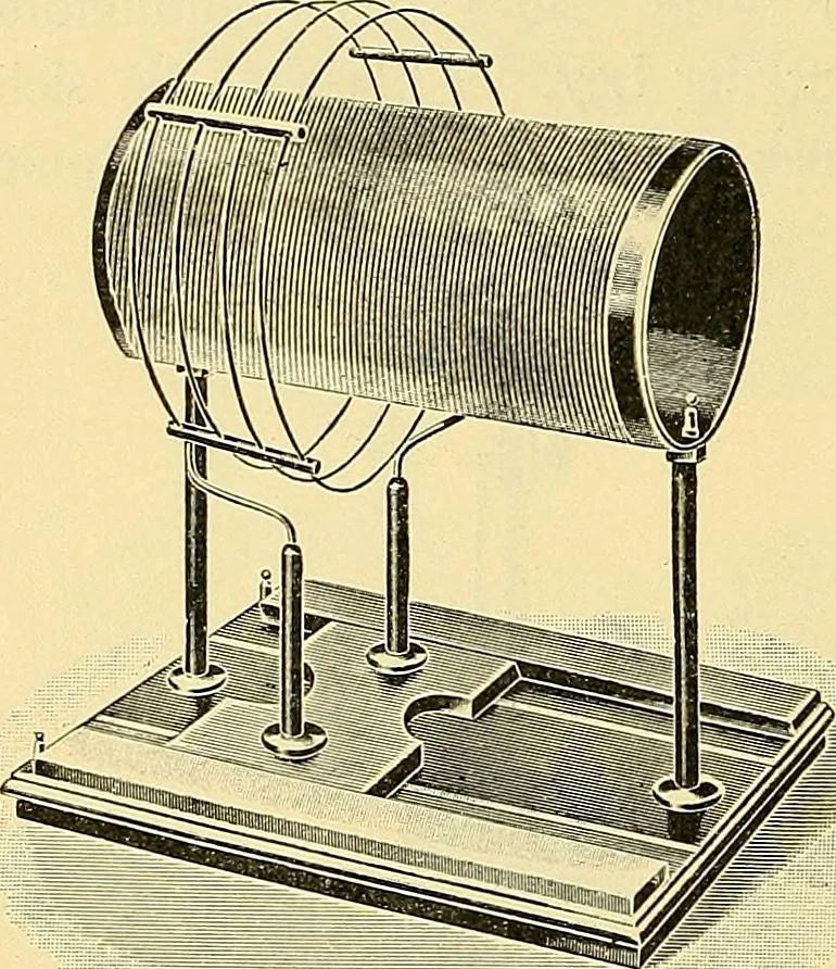 An illustration from Konstruktion, Bau und Betrieb von Funkeninduktoren und deren Anwendung, mit besonderer Berücksichtigung der Röntgenstrahlen-Technik, 1904, leaf 245