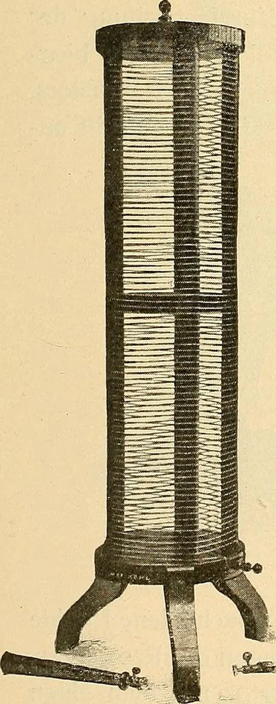 An illustration from Konstruktion, Bau und Betrieb von Funkeninduktoren und deren Anwendung, mit besonderer Berücksichtigung der Röntgenstrahlen-Technik, 1904, leaf 252