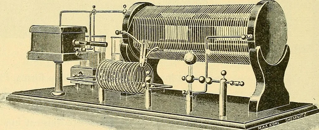 An illustration from Konstruktion, Bau und Betrieb von Funkeninduktoren und deren Anwendung, mit besonderer Berücksichtigung der Röntgenstrahlen-Technik, 1904, leaf 253