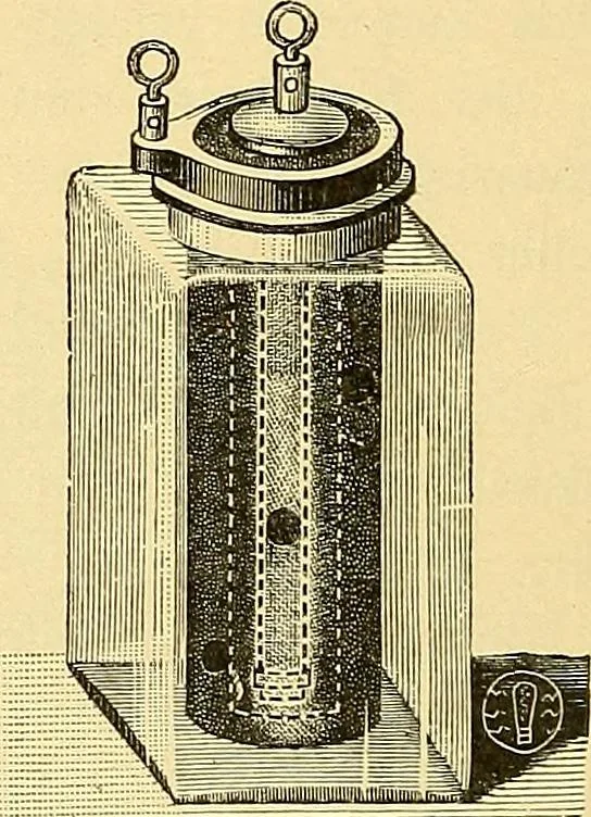 An illustration from Konstruktion, Bau und Betrieb von Funkeninduktoren und deren Anwendung, mit besonderer Berücksichtigung der Röntgenstrahlen-Technik, 1904, leaf 29