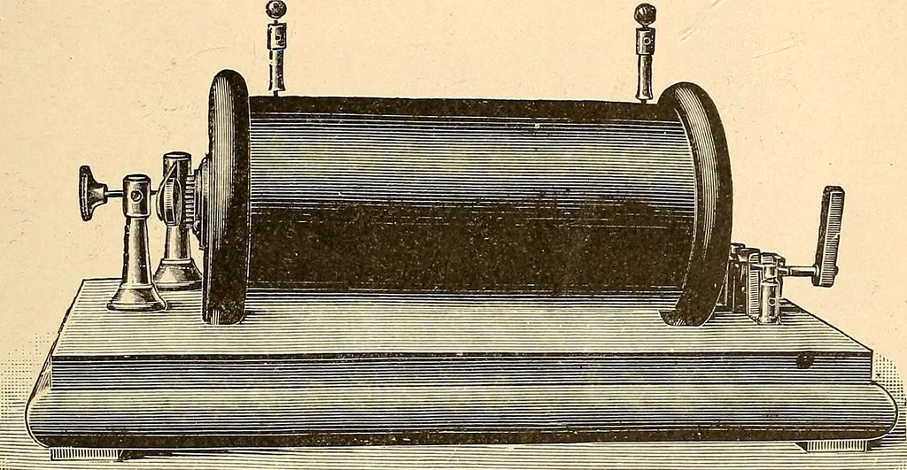 An illustration from Konstruktion, Bau und Betrieb von Funkeninduktoren und deren Anwendung, mit besonderer Berücksichtigung der Röntgenstrahlen-Technik, 1904, leaf 42