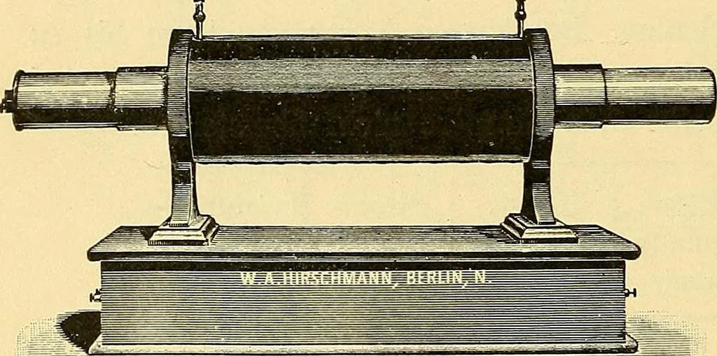An illustration from Konstruktion, Bau und Betrieb von Funkeninduktoren und deren Anwendung, mit besonderer Berücksichtigung der Röntgenstrahlen-Technik, 1904, leaf 61