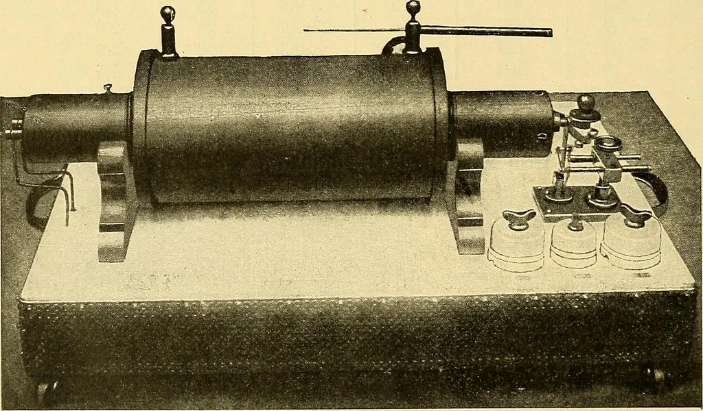 An illustration from Konstruktion, Bau und Betrieb von Funkeninduktoren und deren Anwendung, mit besonderer Berücksichtigung der Röntgenstrahlen-Technik, 1904, leaf 61