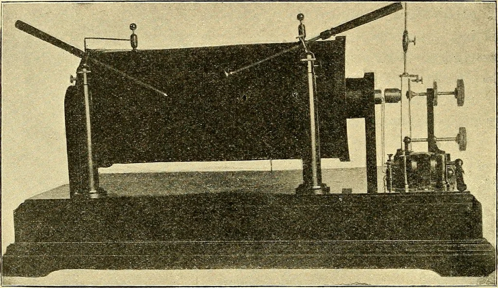 An illustration from Konstruktion, Bau und Betrieb von Funkeninduktoren und deren Anwendung, mit besonderer Berücksichtigung der Röntgenstrahlen-Technik, 1904, leaf 81