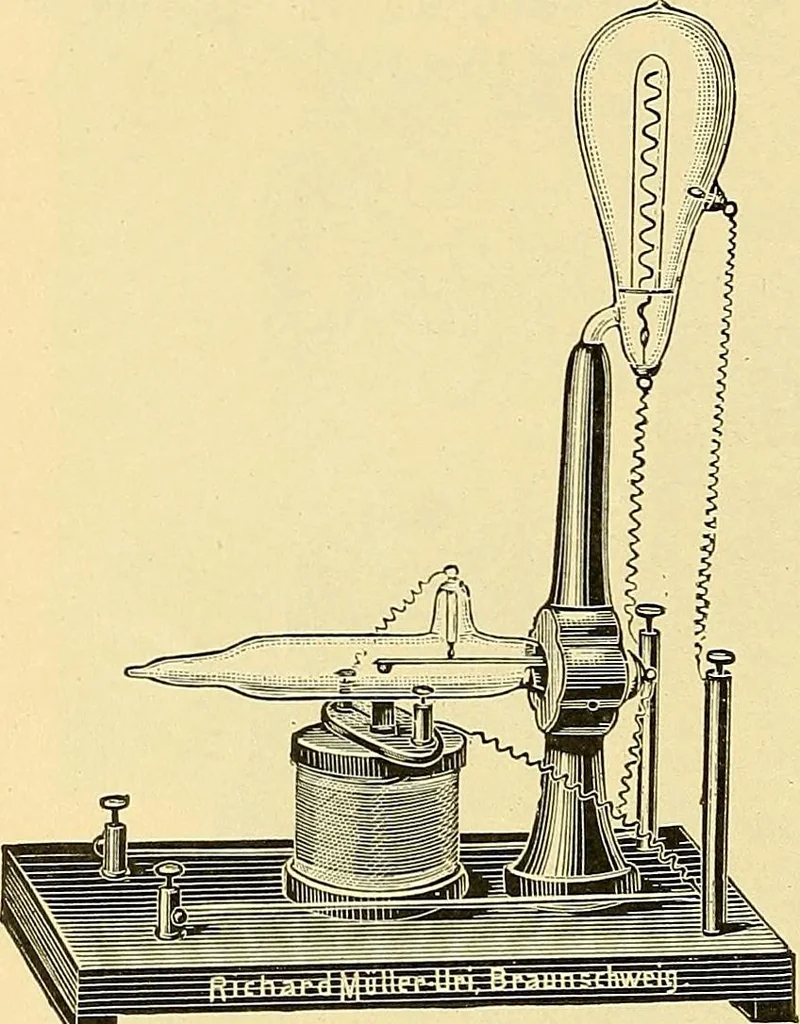 An illustration from Konstruktion, Bau und Betrieb von Funkeninduktoren und deren Anwendung, mit besonderer Berücksichtigung der Röntgenstrahlen-Technik, 1904, leaf 83