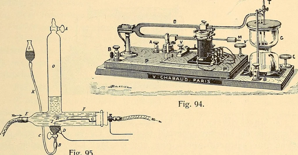 An illustration from Konstruktion, Bau und Betrieb von Funkeninduktoren und deren Anwendung, mit besonderer Berücksichtigung der Röntgenstrahlen-Technik, 1904, leaf 86