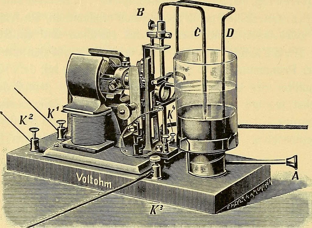An illustration from Konstruktion, Bau und Betrieb von Funkeninduktoren und deren Anwendung, mit besonderer Berücksichtigung der Röntgenstrahlen-Technik, 1904, leaf 91