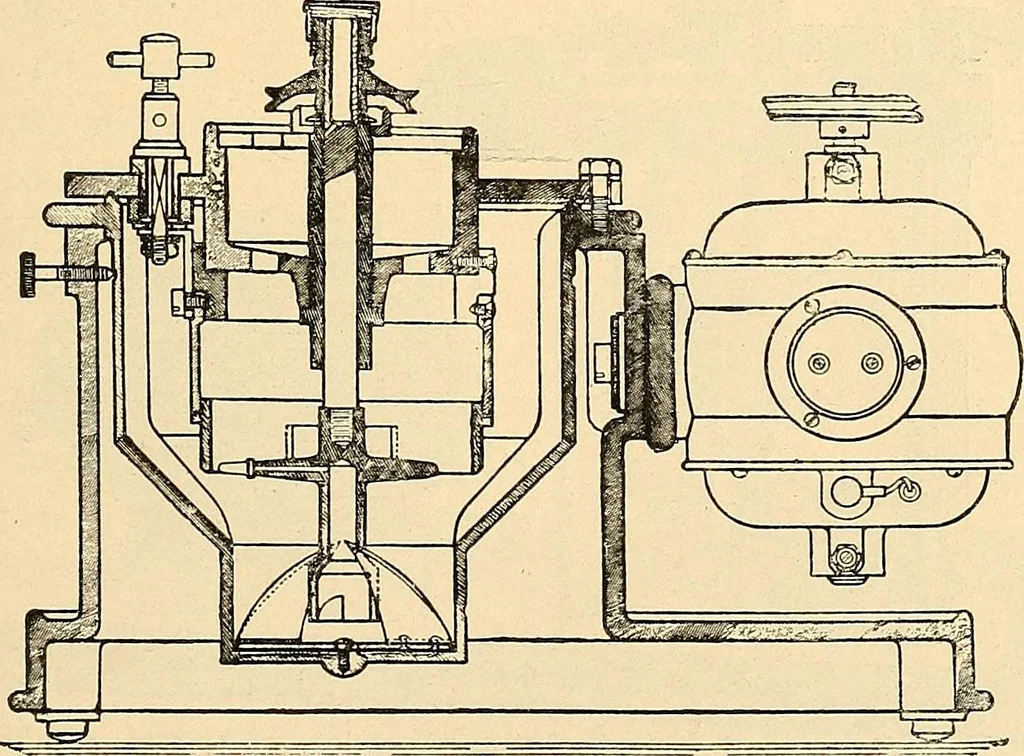 An illustration from Konstruktion, Bau und Betrieb von Funkeninduktoren und deren Anwendung, mit besonderer Berücksichtigung der Röntgenstrahlen-Technik, 1904, leaf 98